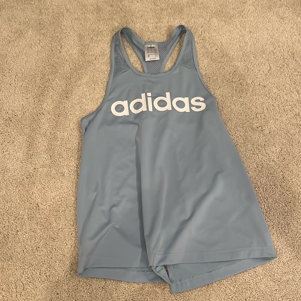 Adidas Athletic Tank - Light Blue - Size S